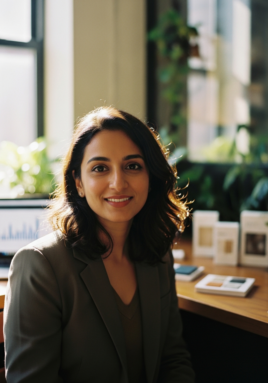 Confident Indian woman entrepreneur