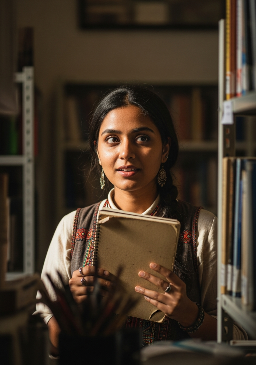 Young Indian woman from a non-STEM background